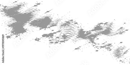 Abstract gray ink splotches spread across a pristine surface, offering a unique textural backdrop. A compelling composition, perfect for design and adding depth to projects. 