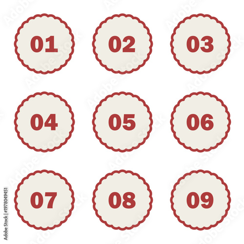 イラスト素材：ポイント,吹き出し,数字,付箋,注目,注意,重要