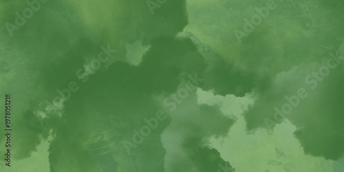 Abstract green watercolor wash texture