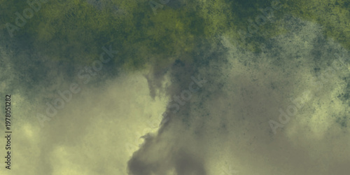 Abstract textured green and grey cloudy background