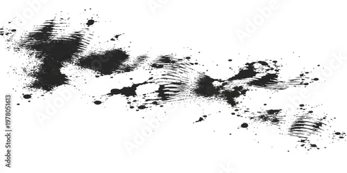 Abstract unique artistic expression showcasing an eye-catching ink splash, offering a sense of depth and movement, this image embodies raw emotion and spontaneity. 