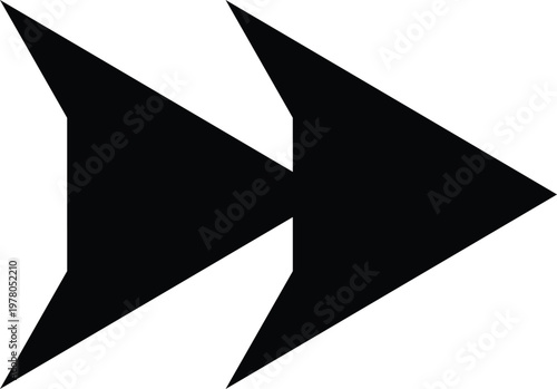 Geometric shapes arrows pointing right side  abstract design elements