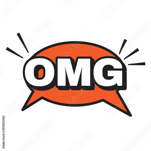 Comic OMG Speech Bubble Expression Pop Art