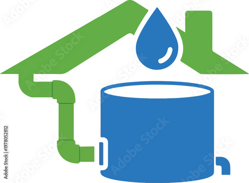 Rainwater harvesting system for green homes; benefits are fundamental, like an amoeba under a microscope revealing life's core