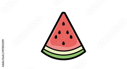 Slice of Watermelon Fruit.