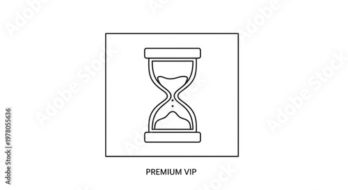 Hourglass Icon Symbolizing Time Passing, Urgency, and VIP Status