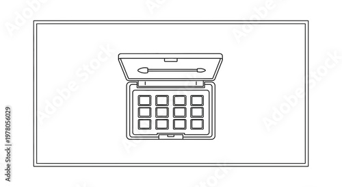 Eyeshadow Palette with Applicator, Makeup Cosmetic Product, Beauty and Fashion