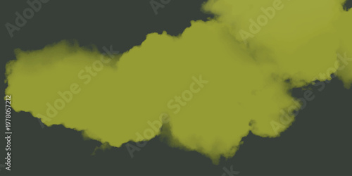 Yellow cloud against dark background