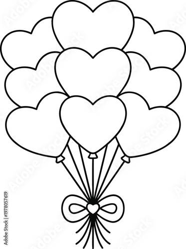 the liner hart shape vector 