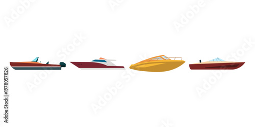Speedboat Illustration