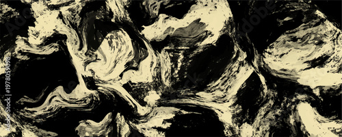 Sophisticated black gold marble texture shows elegant mineral swirl. This luxury design is a premium background for high end project.