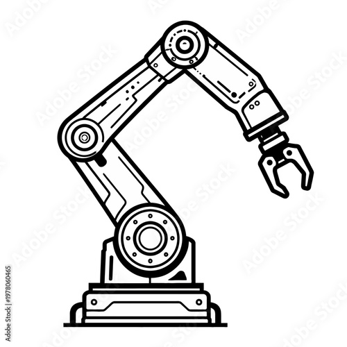 Industrial robotic arm, a mechanical marvel of precision and automation in manufacturing environments