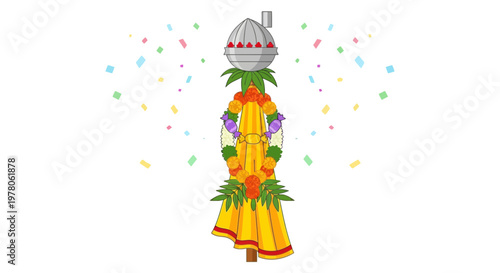 Traditional Indian Festival Doll Decoration.