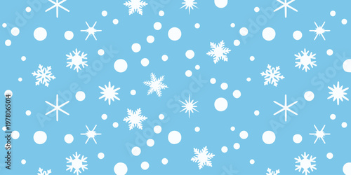 snowflake decorative motif seamless textile wrapping paper design