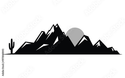 A black and white emblem featuring a mountain biker riding downhill