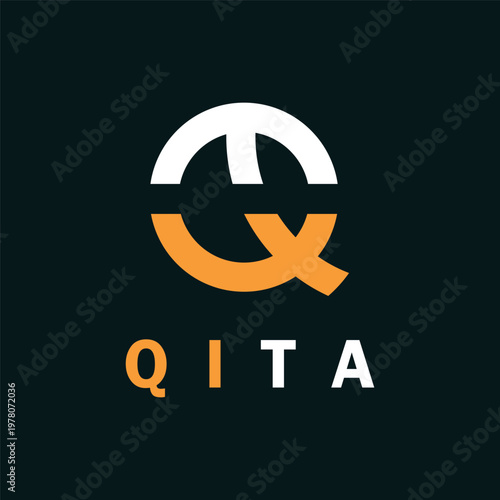 Qt letter logo icon vector suitable for branding logos for communities, associations or companies