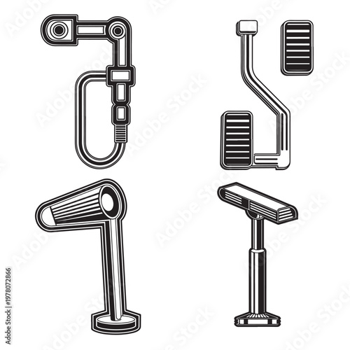 Automotive Pipe System and Mechanical Linkage Components Set