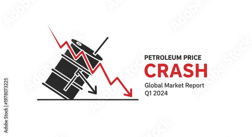 Petroleum Price Crash Global Market Report Q1 2024 Illustration.