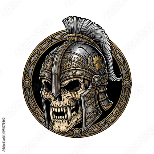 Dark Human Skull Illustration Artwork