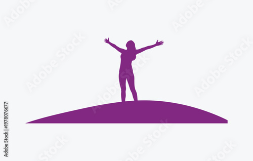 A silhouette of a man kneeling on the ground while cooking food over an open campfire outdoors