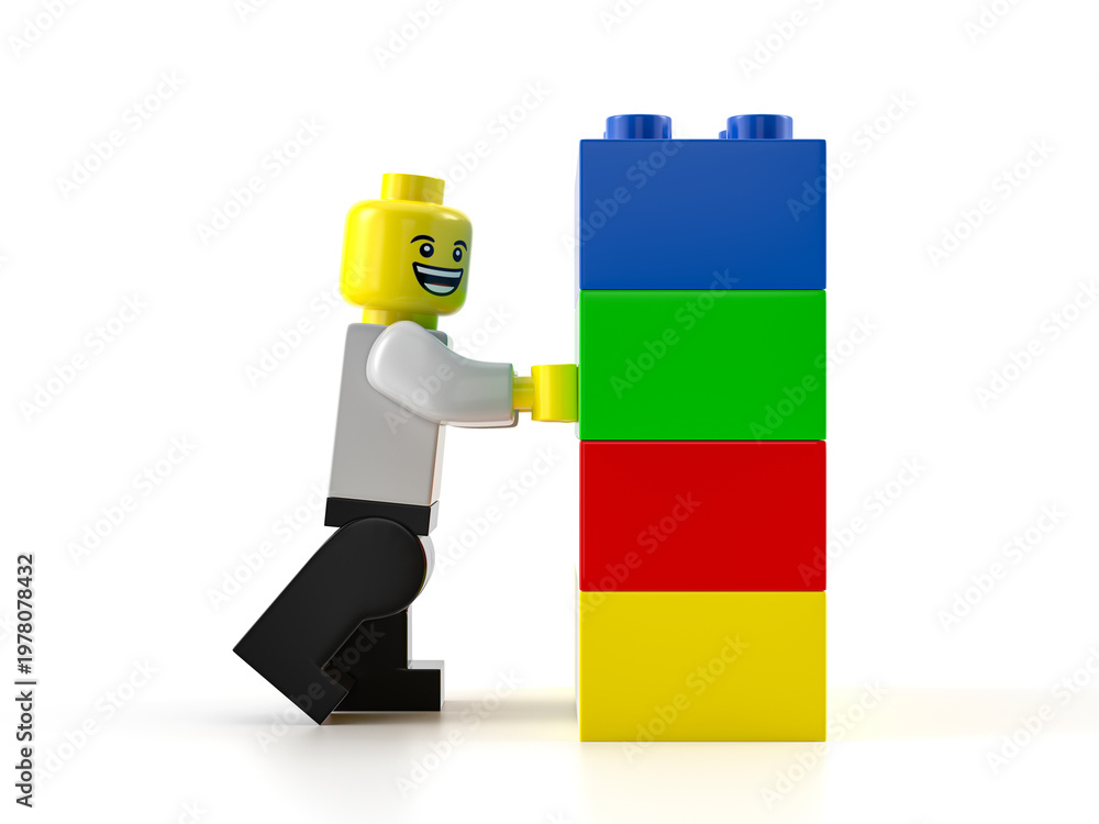 Naklejka premium Toy minifigure
