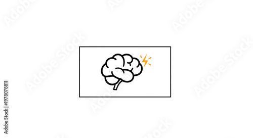 Brainstorming Concept: Idea Generation, Creativity, and Innovation with Lightning Bolt Symbol