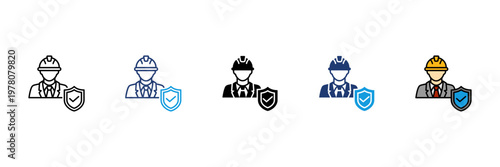 Safety Icon Set Multiple Styl...