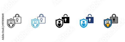 Protection Icon Set Multiple ...