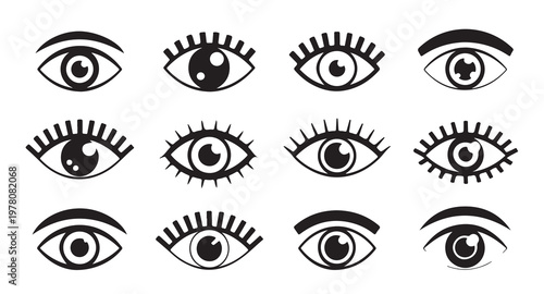 Set of evil eye protection amulets, collection of mystical and esoteric symbols, flat vector.