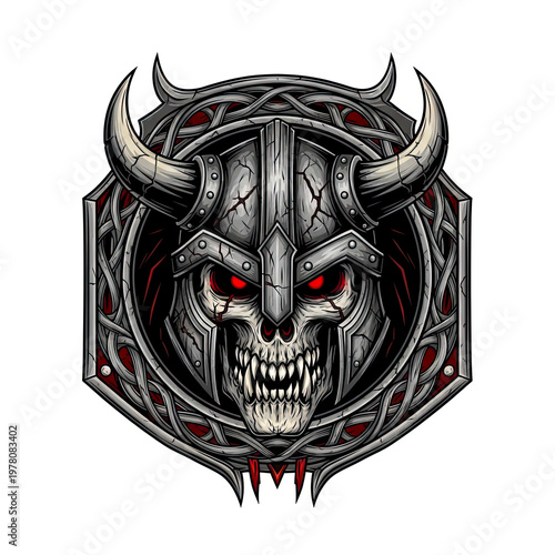Horned Demon Creature Digital Illustration