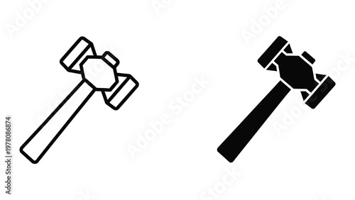 Comparison of a classic and modernized blacksmith hammer design