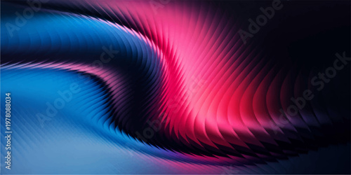 abstract digital art features dynamic wavy pattern with bold colors creates visually striking backdrop. perfect for any project requiring modern and contemporary design.