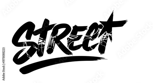 Street Art Style Text Design - Urban Graffiti Word Art