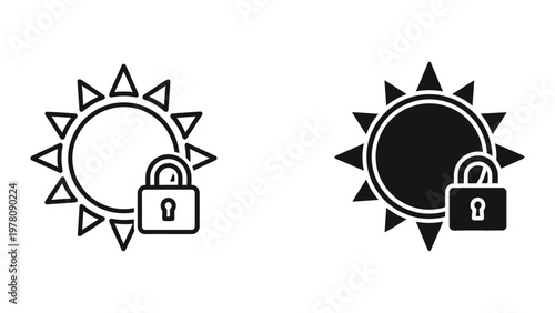 Contrasting visual representations of solar energy security and privacy concepts
