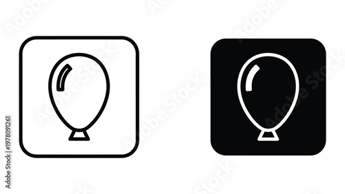 Contrast comparison of a hot air balloon icon on different background colors