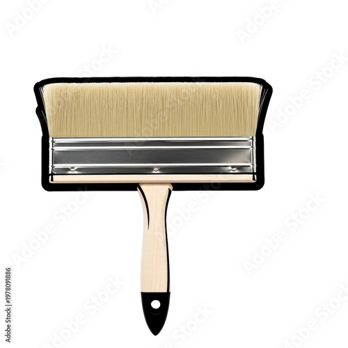 Wallpaper Mural Wide wall painting brush on black background Torontodigital.ca