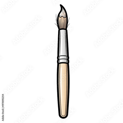 Wallpaper Mural Flexible paintbrush with wooden handle Torontodigital.ca