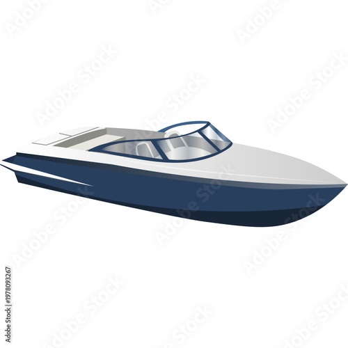 Speedboat Illustration
