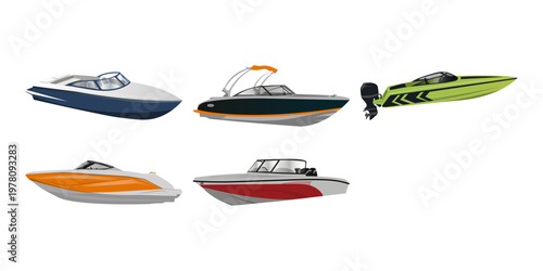 Speedboat Illustration