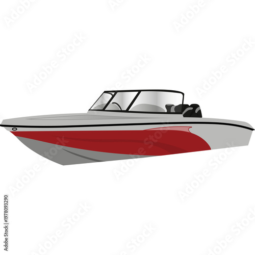 Speedboat Illustration