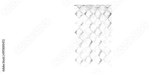 Abstract geometric pattern of diamond shapes against a black background