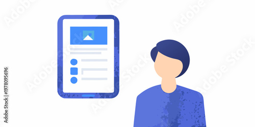 Woman viewing a mobile phone displaying a podcast or media player interface