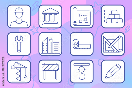 Protection set icon. Policy, home, health, keys, shield, property, travel, discount, heartbeat, finance, card, flood, coverage, security, insurance, safety