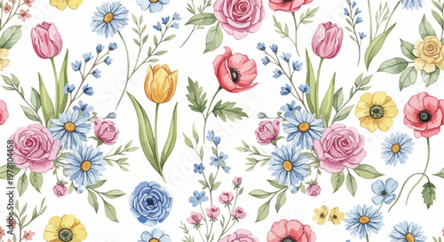 Minimal botanical background pattern with soft colors and elegant composition