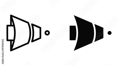 Comparison of speaker cone designs and their respective sound projection points