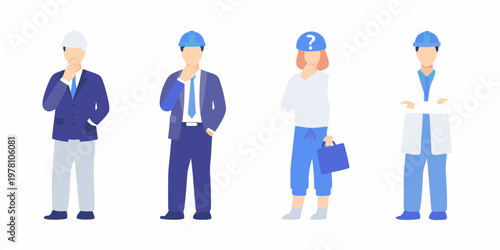 Diverse professionals in business attire thoughtfully considering solutions