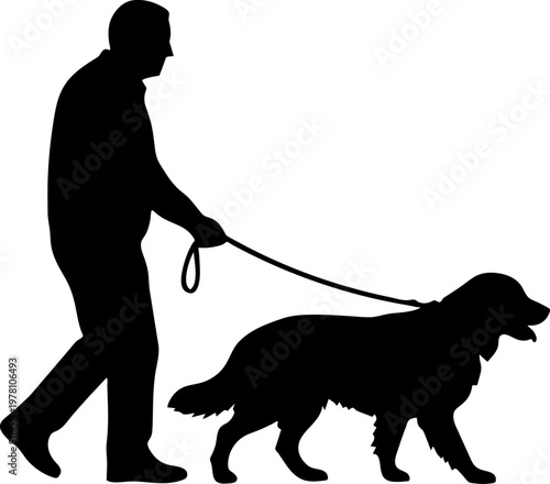 Pet therapy session minimalist illustration