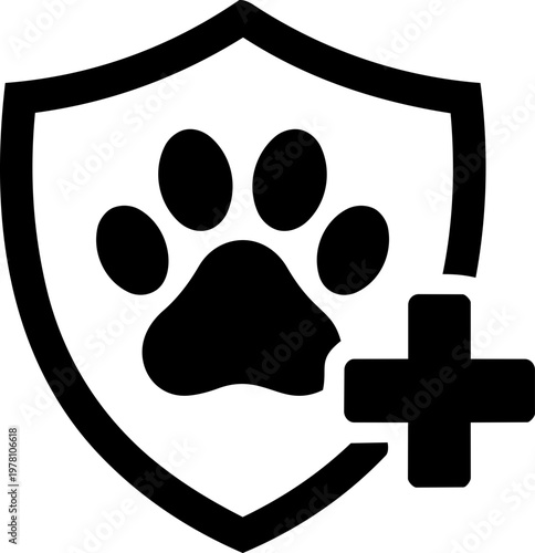 Pet therapy session minimalist illustration