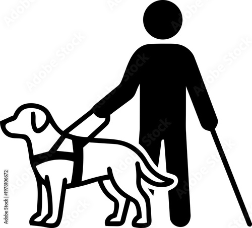 Pet therapy session minimalist illustration