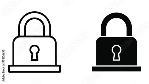 Contrast between an open and a closed padlock symbolizing security states